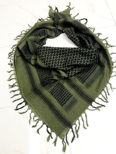 Olive Drab Premium Quality Cotton Shemagh Army Military Scarf
