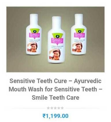 Ayurvedic Mouth Wash For Sensitive Teeth Care