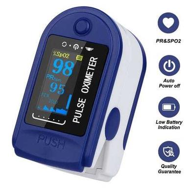Fingerclip Push Pulse Oximeter With Carrying Case