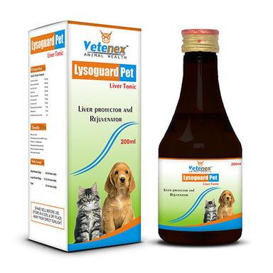  कुत्ते के लिए Vetenex Lysoguar पेट लिवर टॉनिक सप्लीमेंट 200 ml सामग्री: प्रत्येक 30 मिली। इसमें शामिल हैं - कैल्सियम लैक्टेट 300 मिलीग्राम 