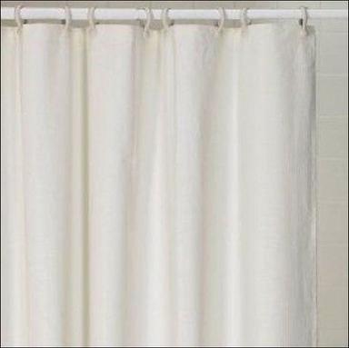 White Plain Polyester Shower Curtains