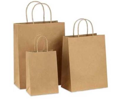 All Brown Color Handmade Paper Carry Bags