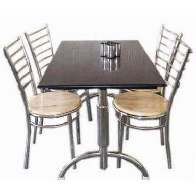 Silver Stainless Steel Dining Table