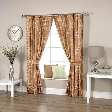 Abstract Brown Velvet Curtain Design: Modern