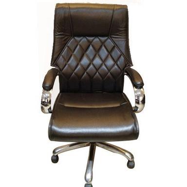 Brown Leather Office Designer Chair