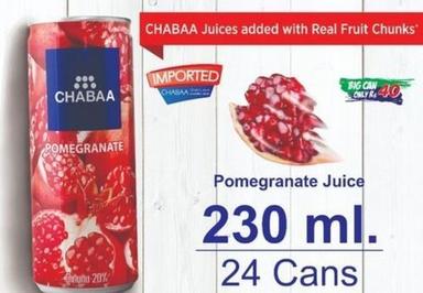 Chabaa Pomegranate Juice 230Ml Packaging: Can (Tinned)