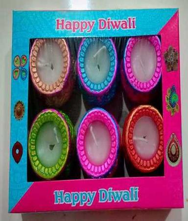 Multiple Diwali Decoration Wax Earthen Diya