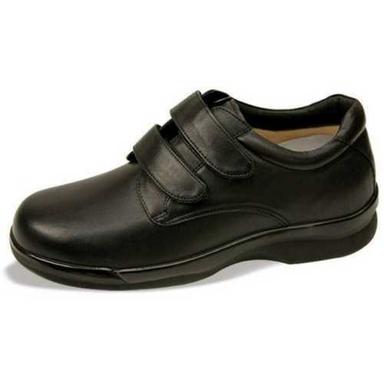 Black Healthcare Diabetic Mens Shoes