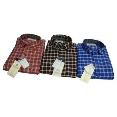 Red Mens Party Wear Cotton Shirt