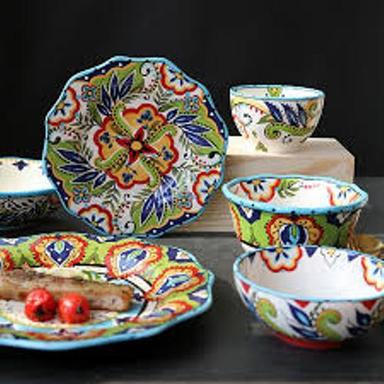Ceramic Hand Painted Colorful Design Tableware Set