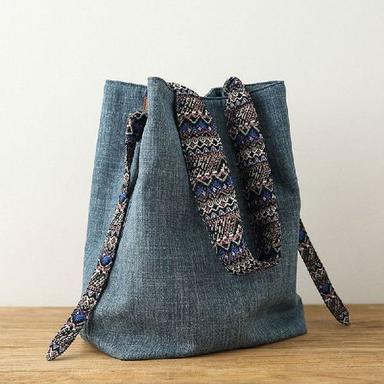 Available In Many Different Colors Cotton Cloth Shoulder Bags