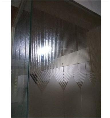 Semi Transparent Designer Office Partition Glass Mirror