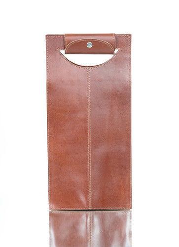 Brown Leather Wine Case Weight: 610 Grams (G)