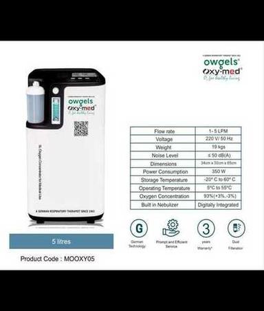 Plastic Medical Oxygen Concentrator 5 Liter