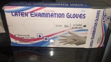 White Indotex Examination Latex Gloves