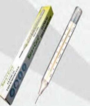 Oval Shape Clinical Glass Mercury Thermometer Insulation Material: Paper And Plastic
