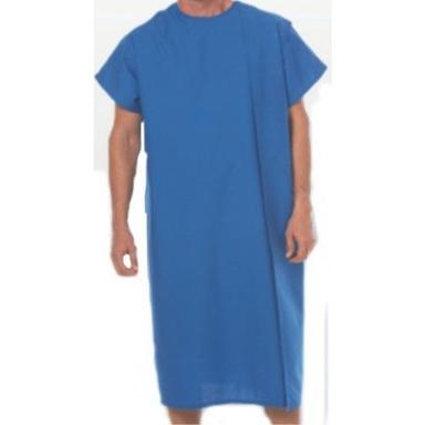 Blue Unisex Disposable Patient Gown