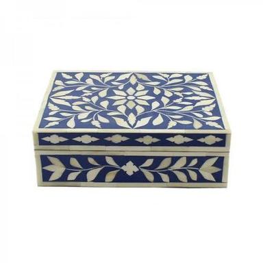 Blue Resin Jewellery Box