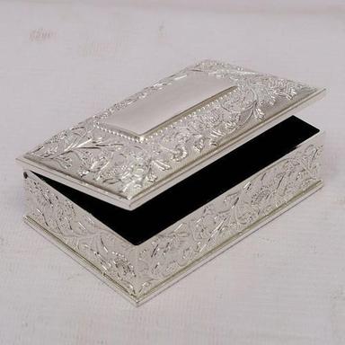 Handmade Handcrafted Silver Plated Jewelry Box