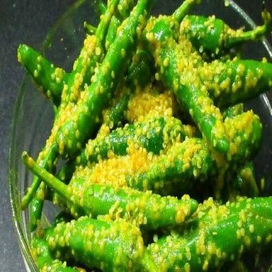 Easy To Digest Delicious And Spicy Green Chilli Pickle