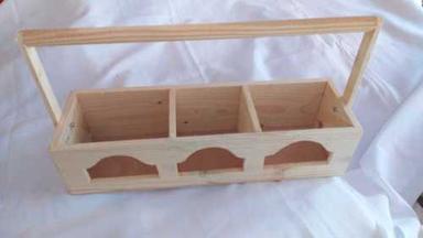 Pine Wood Basket 4*13 Handle Material: Pinewood