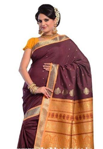 Various Colors  Are Available Women Party Wear Polyester Sarees