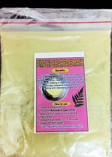 Handmade Organic Pimple Clear Pack Ingredients: Minerals