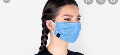 Blue Face Mask For Protects From Dirt And Pollution, Non Woven Material