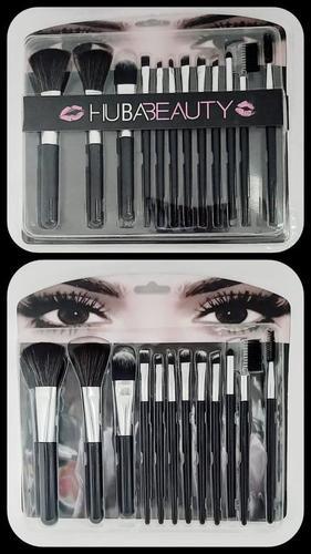 Black Huda Beauty Makeup Brush Set Of 12