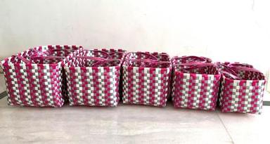 Multi Colour Chettinad Basket Without Lid