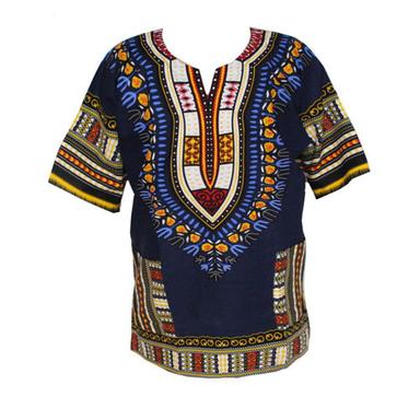 Washable Printed African Men Dashiki Shirt