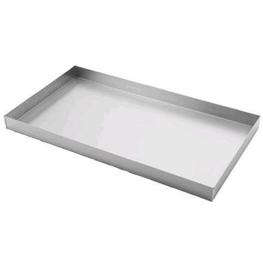 Silver Aluminium Rectangular Tray (12 * 6 Inches)