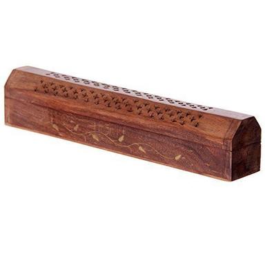 Polished Wooden Incense Burner Holder Box