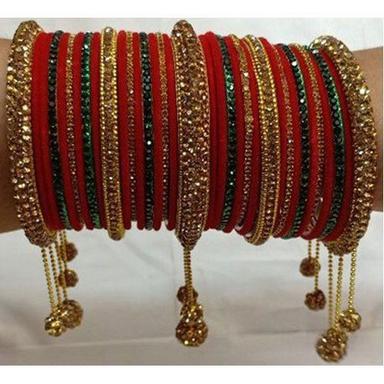 Fashion Crystal Stone Jhumaki Bridal Bangles