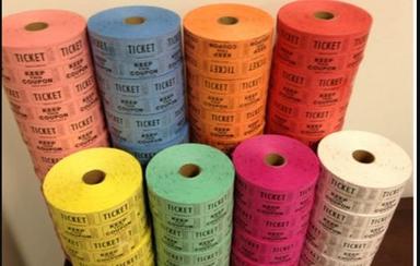 Vary Color Bus Ticket Paper Roll