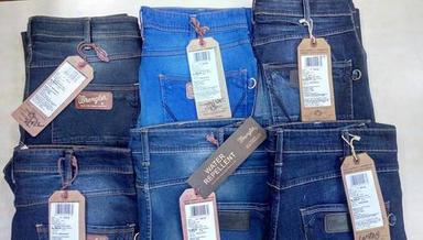 Multiple Shades Comfortable Branded Jeans With Bill