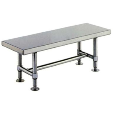 Easy To Clean Stainless Steel Solid Cleanroom Gowning Bench