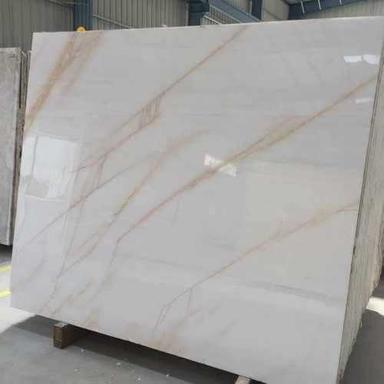 White Polished Italian Marble Slab