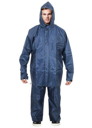 Blue Full Sleeves Industrial Rain Coat