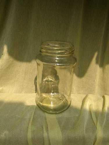 Empty Transparent Glass Bottle