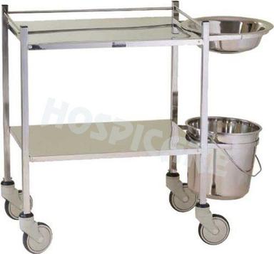 Water Resistance Two Shelves Hospital Dressing Trolley