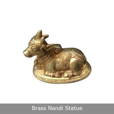 Washable Brass Sitting Nandi Statue