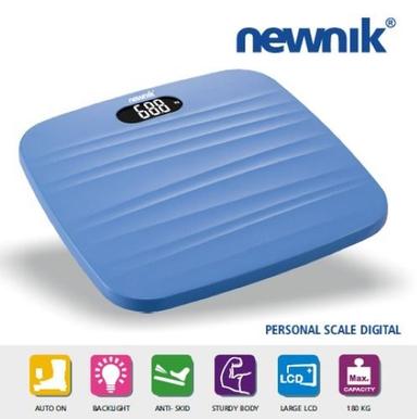 Plastic Newnik Pse201 Lite Digital Scale Abs Build Electronic Bathroom Scale And Weigh Machine - Blue