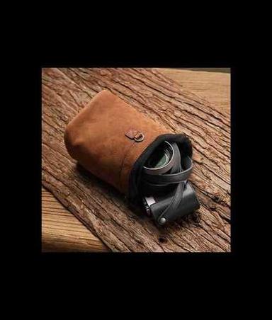 All Leather Camera Pouch Bags