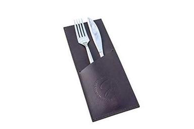 Dining Table Decor Genuine Leather Cutlery Holder Design: According To Customer'S Needs.