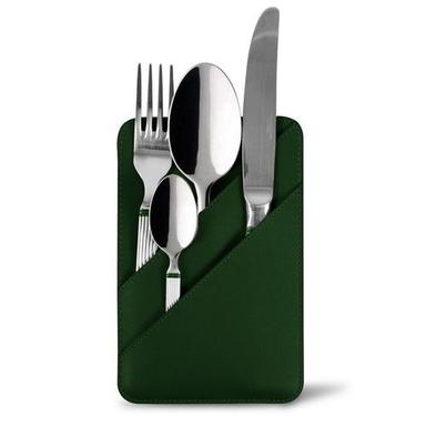 Dining Table Decor Genuine Leather Cutlery Holder Design: According To Customer'S Needs.