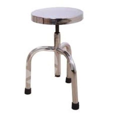 Silver Hospital Stainless Steel Stool