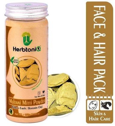 Herbal Products Herbtoniq 100% Natural Multani Mitti Powder (Fullera  S Earth/Calcium Bentonite Clay) For Face Pack And Hair Pack (150 G)