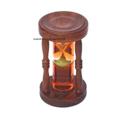 Wooden Sand Timer with Green Sand (5 Minutes)