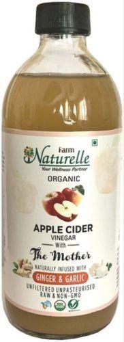Premium Quality Organic Apple Vinegar With Infused Ginger And Garlic (500 Ml)